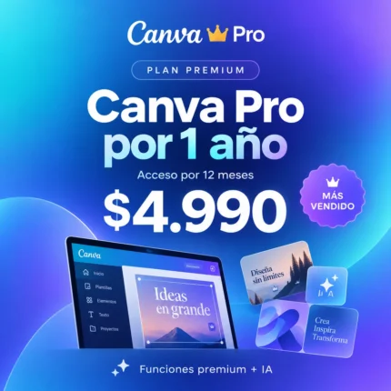 Canva Pro por 1 año